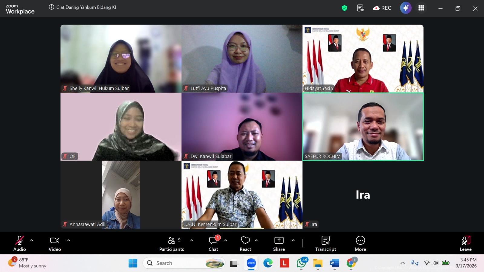 Kanwil Kemenkum Sulbar Komitmen Optimalkan Program Kekayaan Intelektual