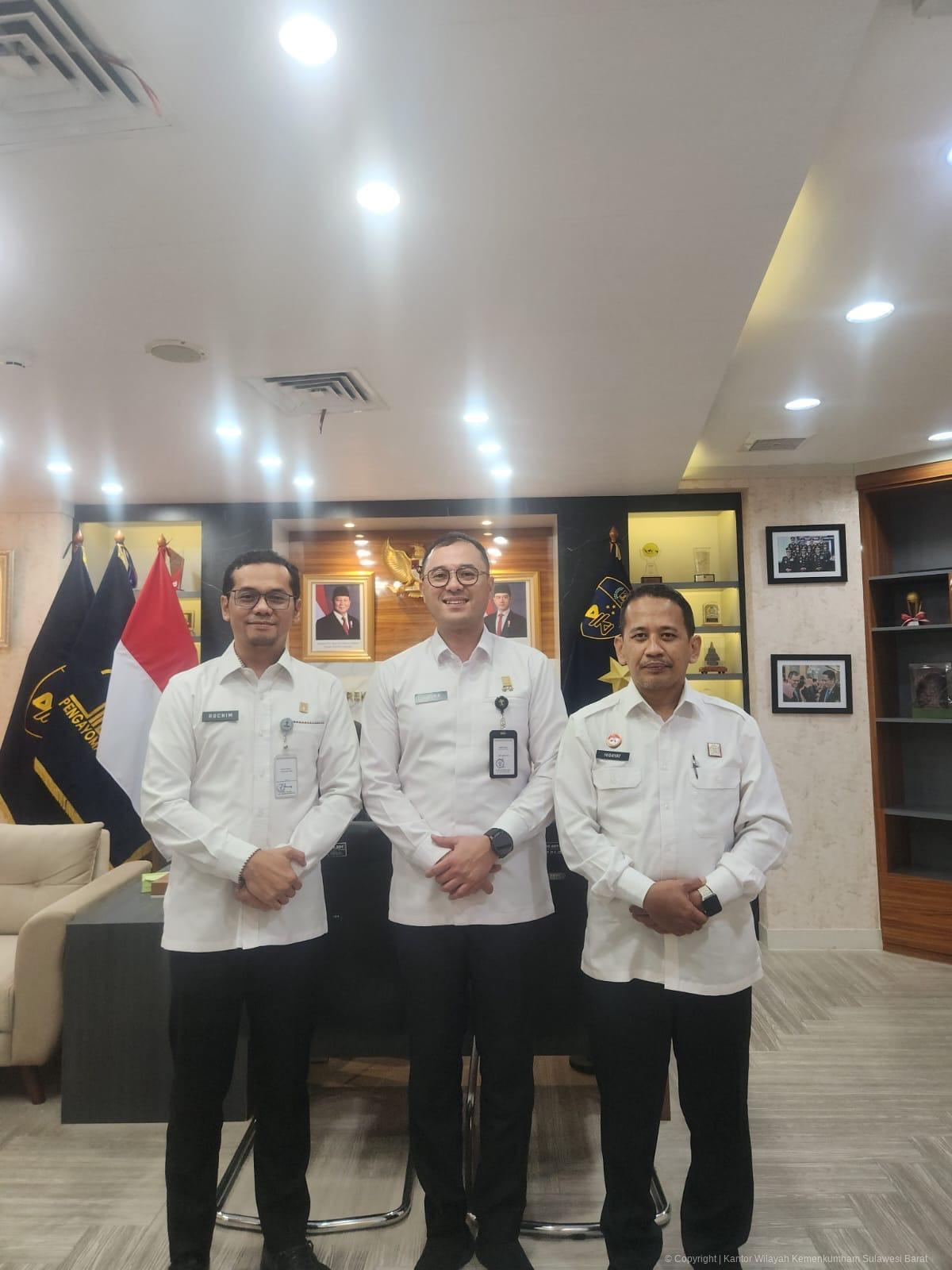 Temui Direktur Merek dan IndiGeo, Kemenkum Sulbar Serius Lindungi KI Sulbar