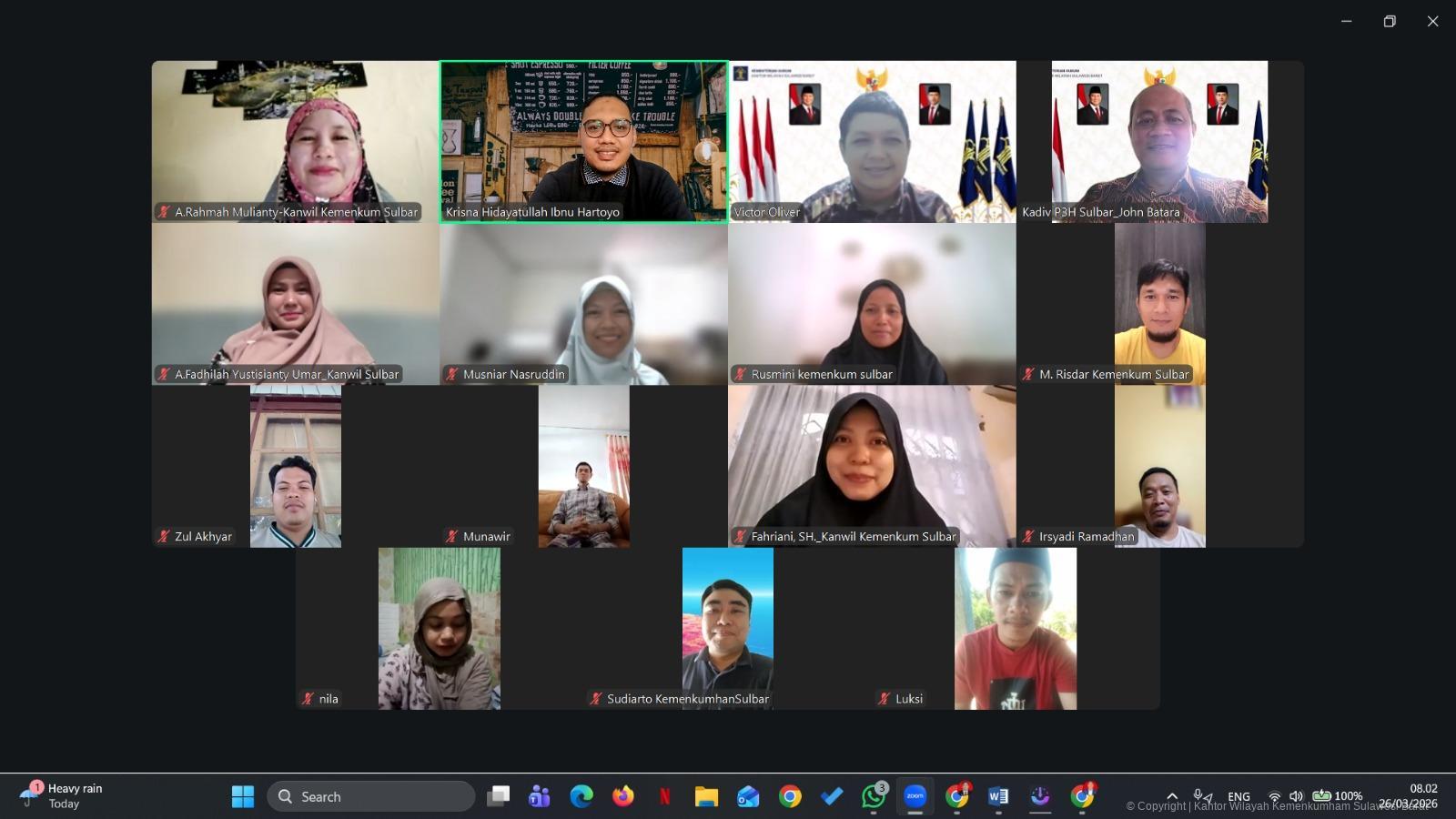 Kanwil Kemenkum Sulbar Perkuat Inovasi Rumah Harmoni