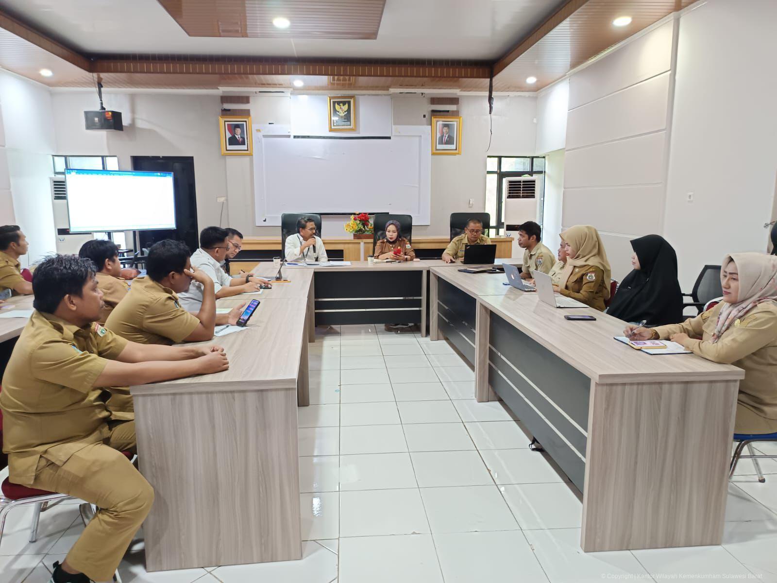 Kanwil Kemenkum Sulbar Hadiri Pembahasan Rencana Pembentukan Dewan SDA Provinsi 