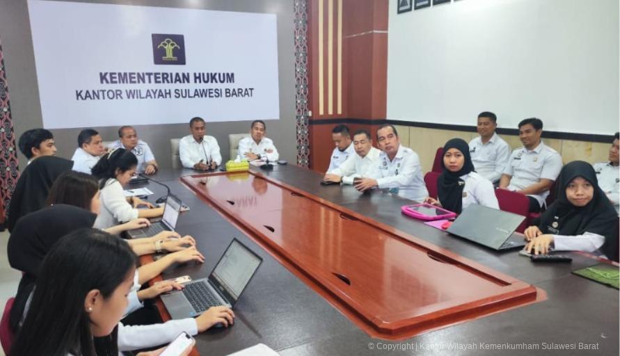 Kakanwil Kemenkum Sulbar Pimpin Pembahasan Tanggapan dan Masukan Draft Renstra 2025-2029